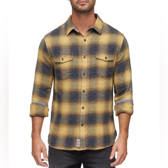 NWT Flag & Anthem Flannel WHEATLAND FLANNEL SHIRT Button Up Shirt size M - Picture 1 of 1